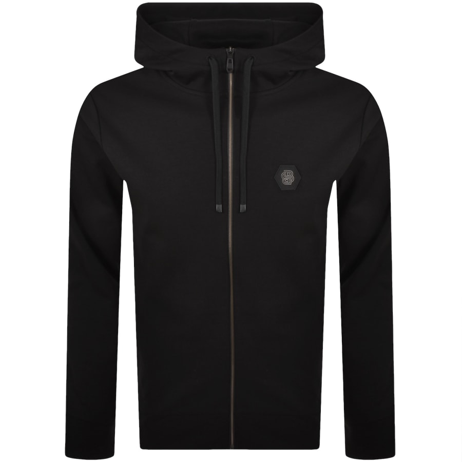 Image number 1 for BOSS Saggy Future Zip Hoodie Black
