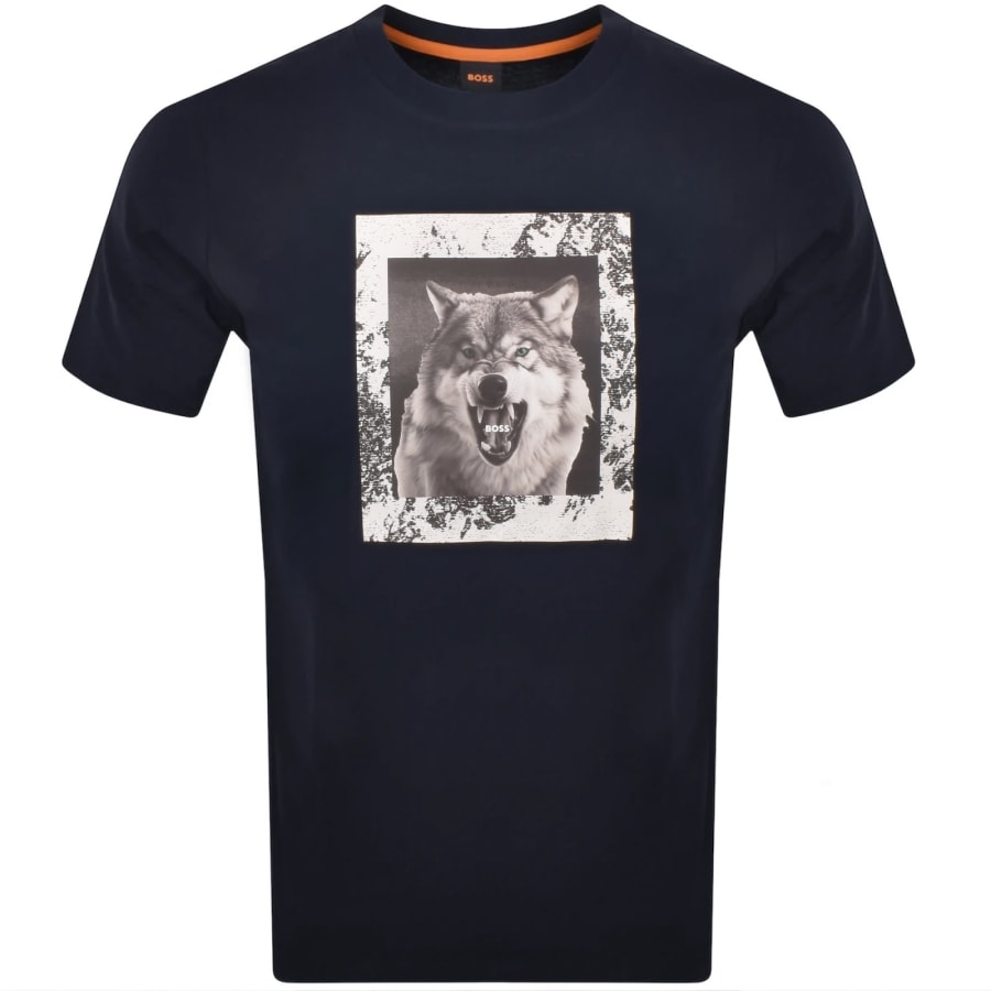 Image number 1 for BOSS Te Lupo T Shirt Navy