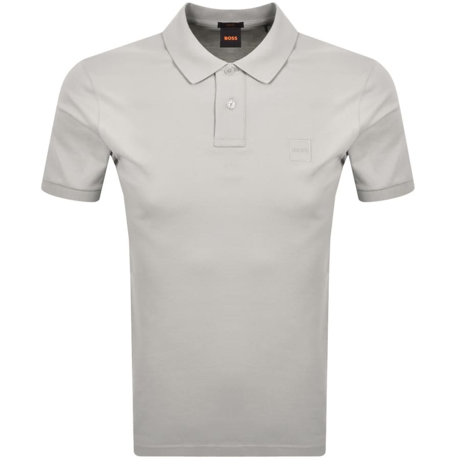 Image number 1 for BOSS Passenger Polo T Shirt Grey