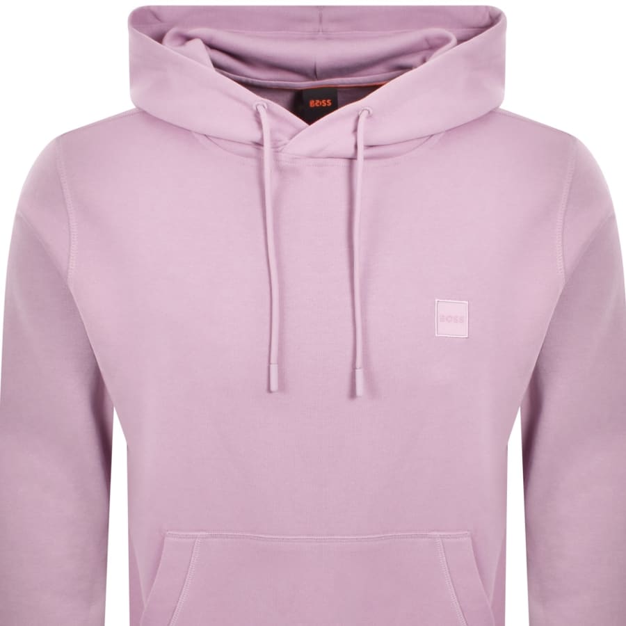 Image number 2 for BOSS Wetalk Pullover Hoodie Purple