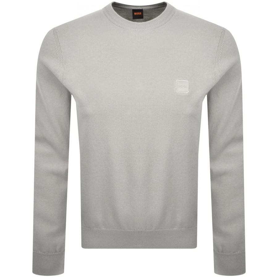 Image number 1 for BOSS Kanovano Knit Jumper Grey