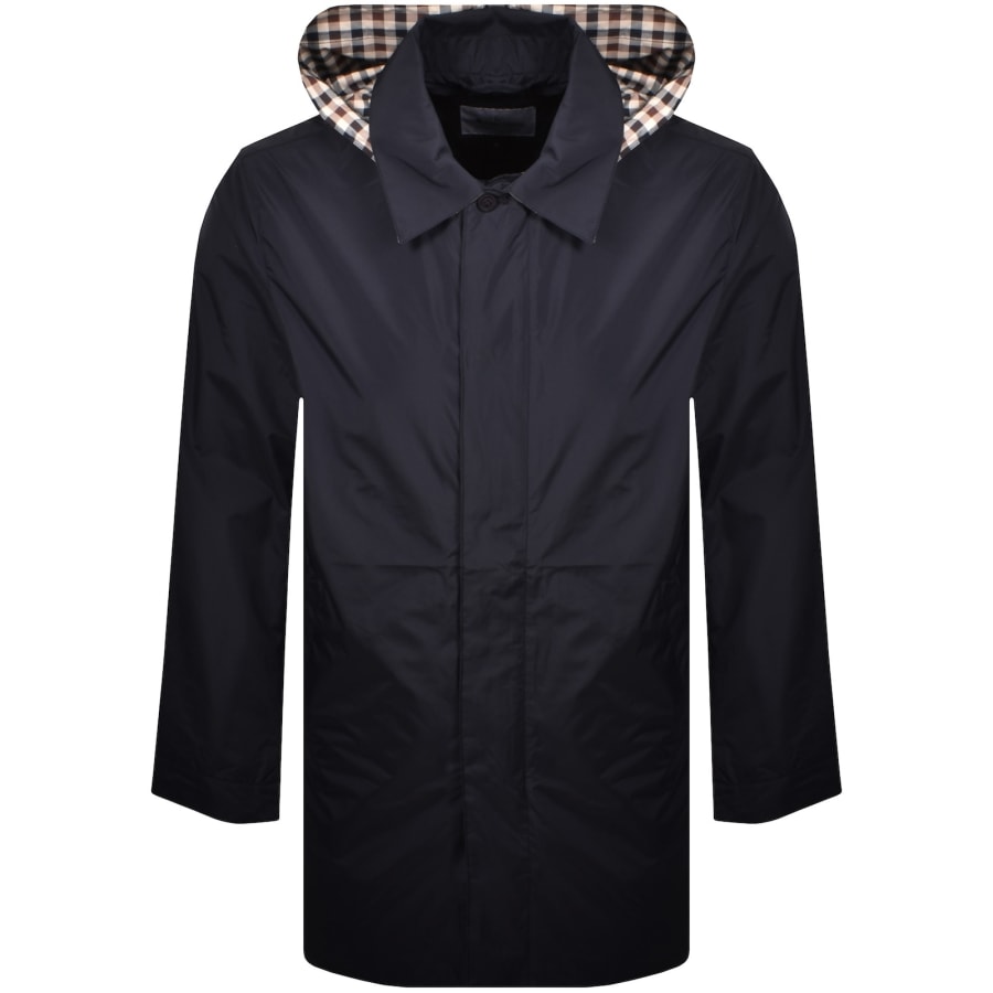Image number 1 for Aquascutum Packable Trench Coat Navy