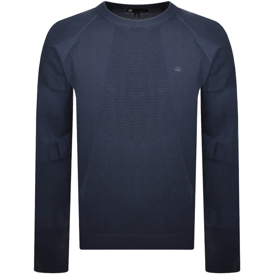 Image number 1 for G-Star 3D Biker Knit Jumper India Ink