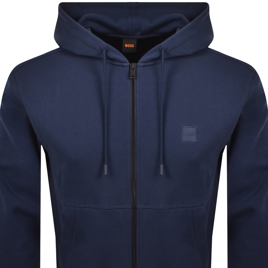 Image number 2 for BOSS Zetalky Full Zip Hoodie Open Blue