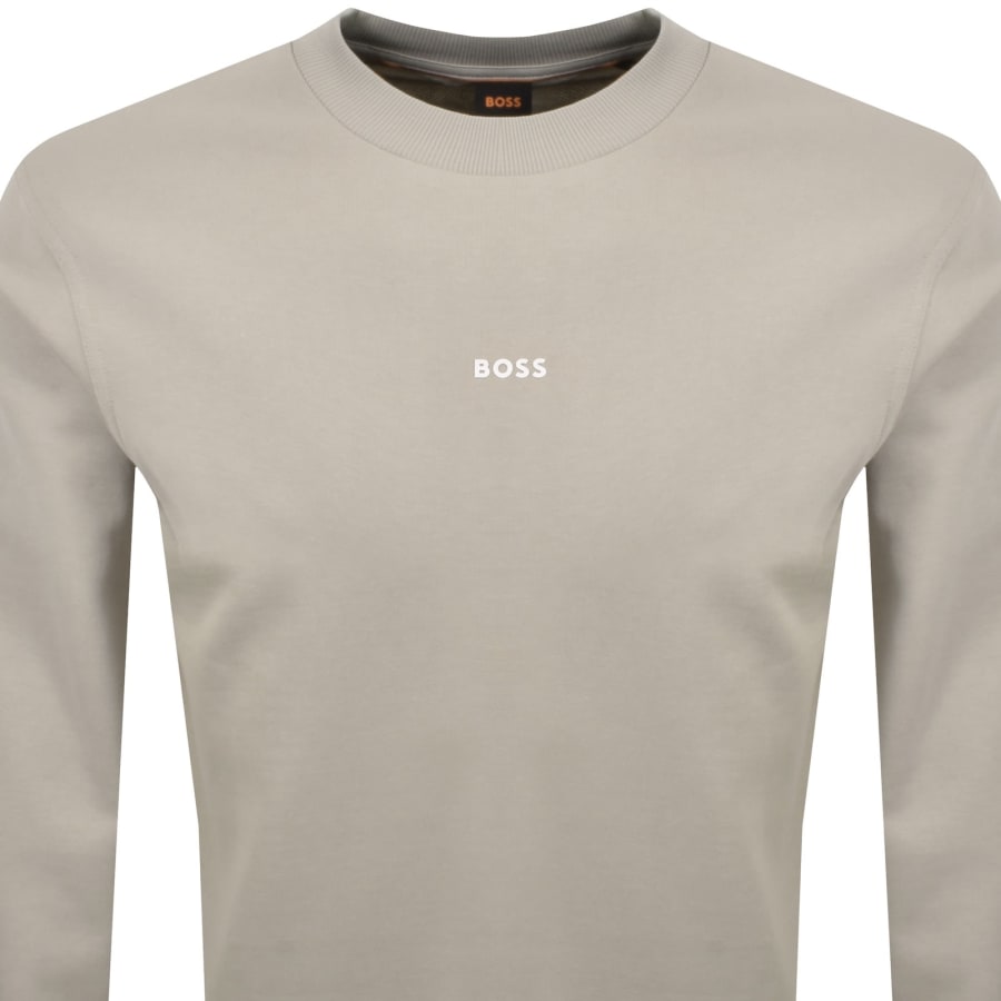 Image number 2 for BOSS We Small Crew Neck Sweatshirt Grey