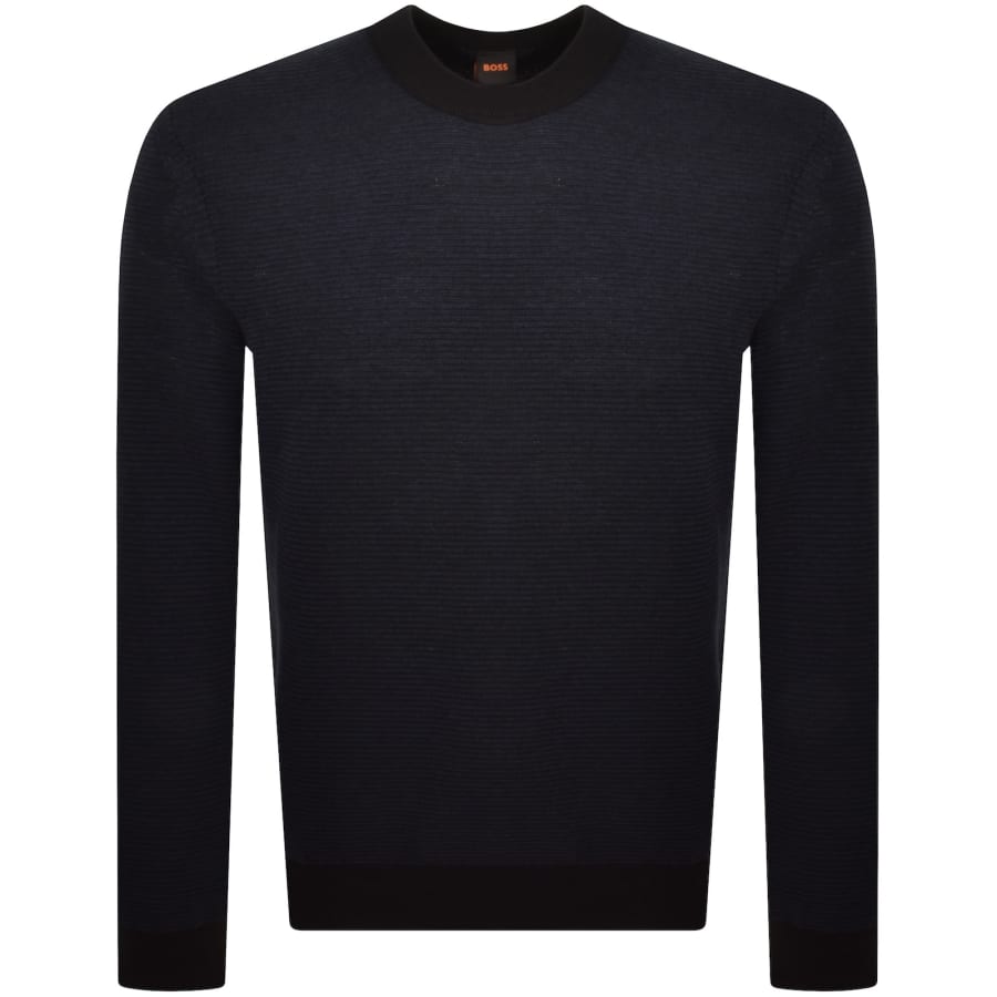 Image number 1 for BOSS Aspoki Knit Jumper Black