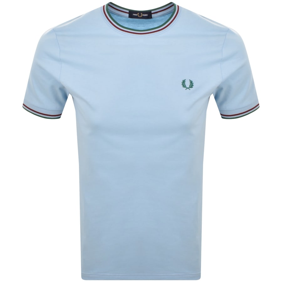 Image number 1 for Fred Perry Twin Tipped T Shirt Blue