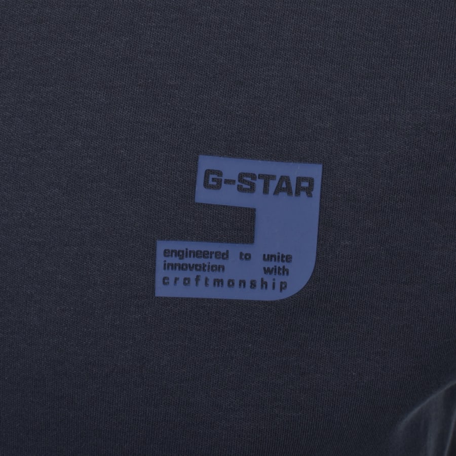Image number 3 for G-Star Chest Logo T Shirt Salute Navy
