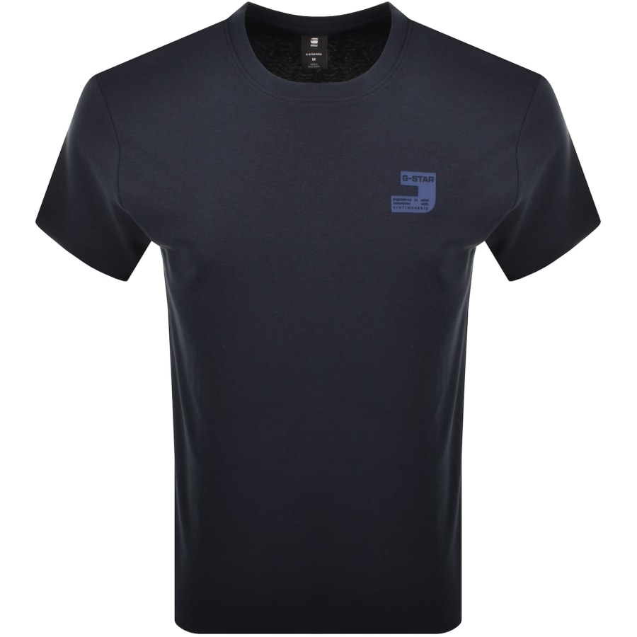 Image number 1 for G-Star Chest Logo T Shirt Salute Navy