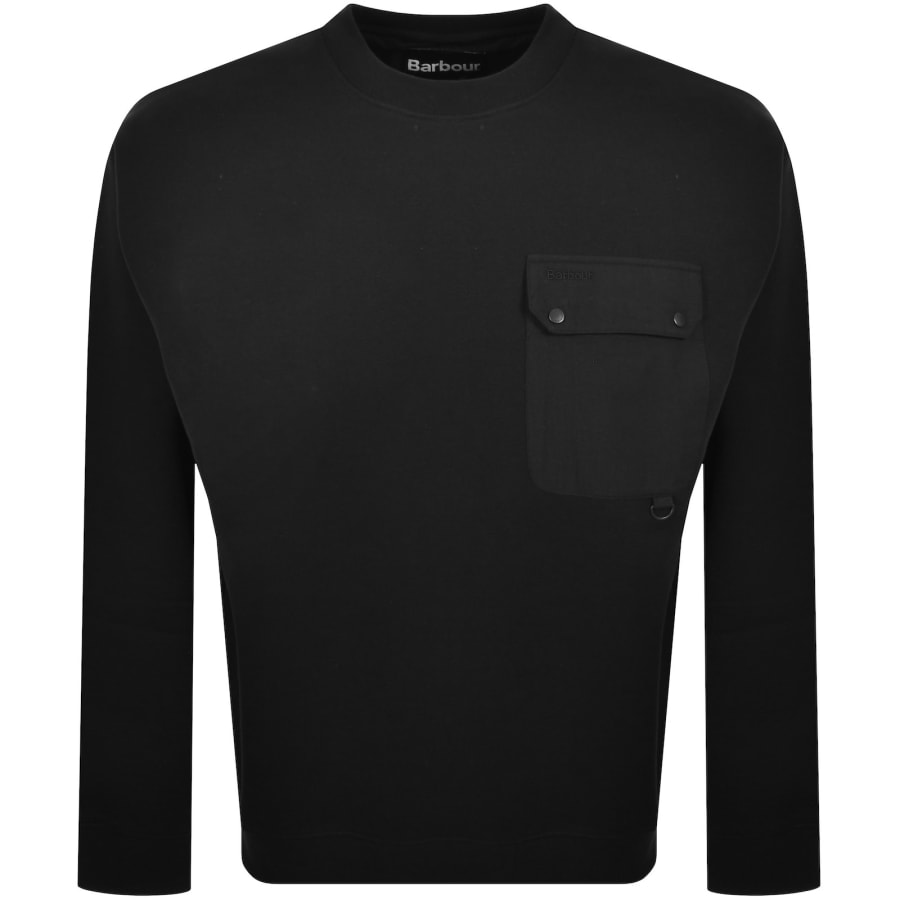 Image number 1 for Barbour Leazes Sweatshirt Black