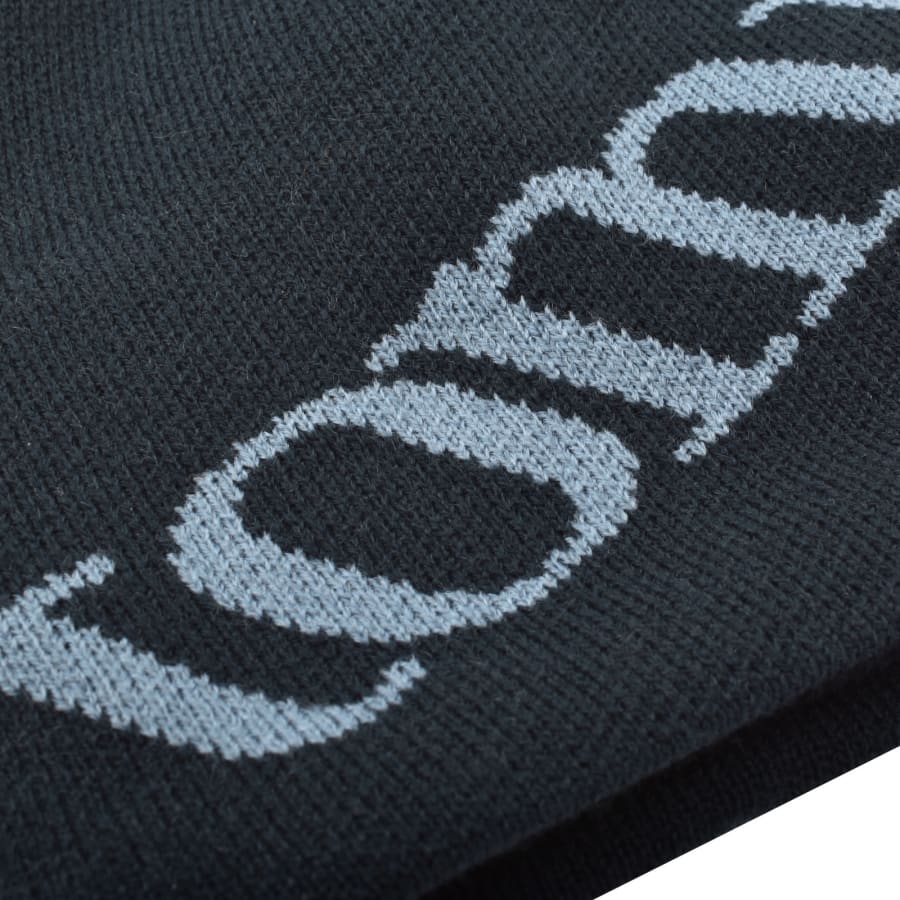Image number 3 for Tommy Jeans Script Skull Beanie Hat Navy