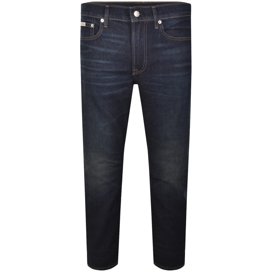 Image number 2 for Calvin Klein Slim Taper Fit Jeans Blue