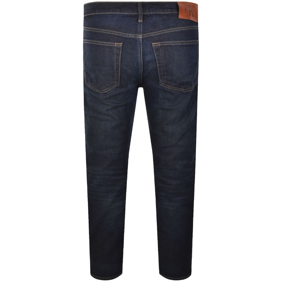 Image number 3 for Calvin Klein Slim Taper Fit Jeans Blue