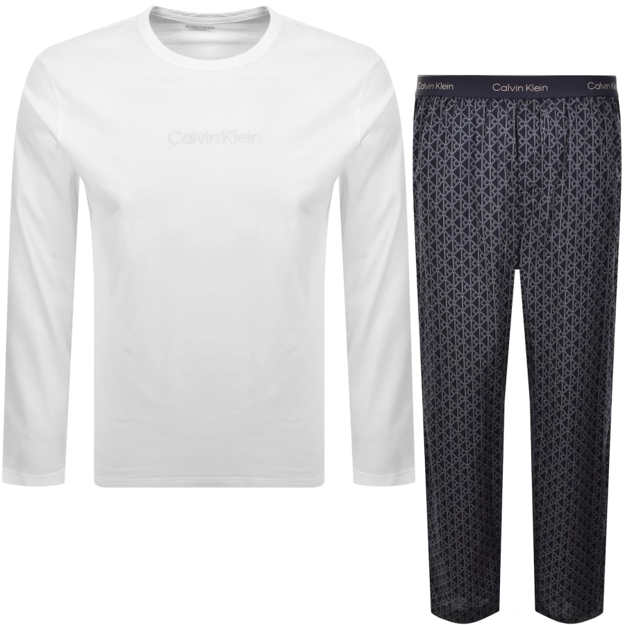 Image number 1 for Calvin Klein Lounge Set White And Navy