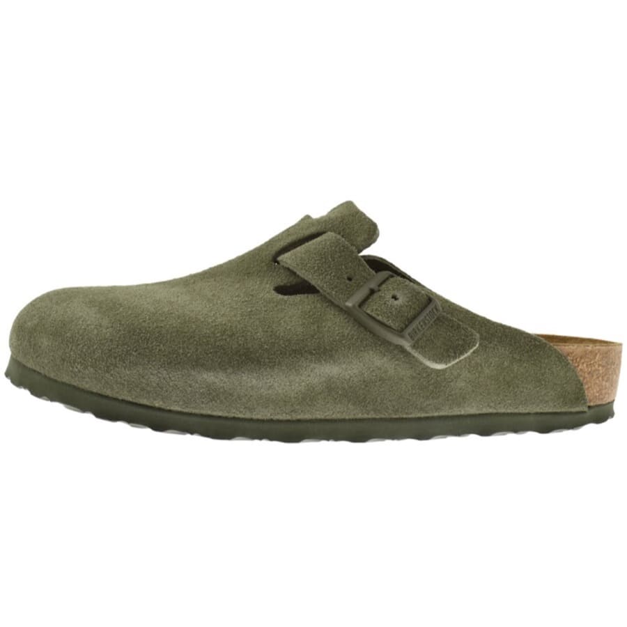 Image number 2 for Birkenstock Boston BS Mules Green