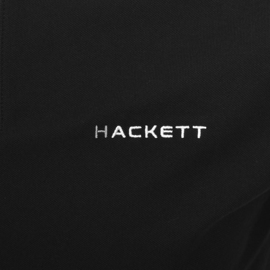 Image number 3 for Hackett Tipped Polo T Shirt Black
