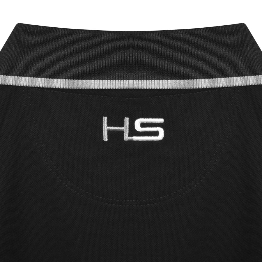 Image number 5 for Hackett Tipped Polo T Shirt Black