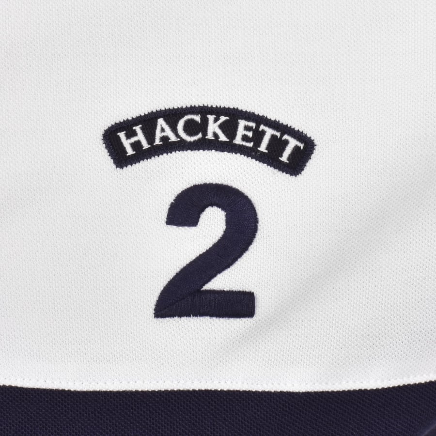 Image number 4 for Hackett Number Polo T Shirt White
