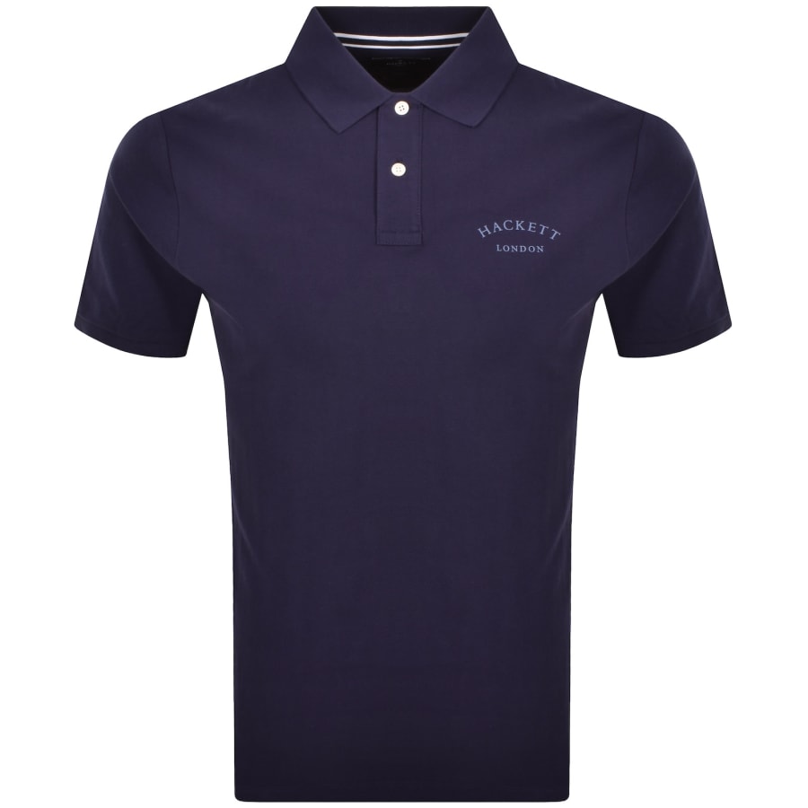 Image number 1 for Hackett Essential Polo T Shirt Ink Blue