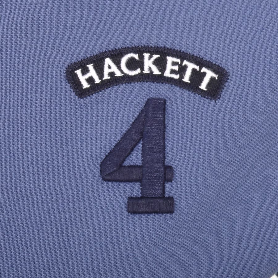 Image number 3 for Hackett Number Polo T Shirt Blue
