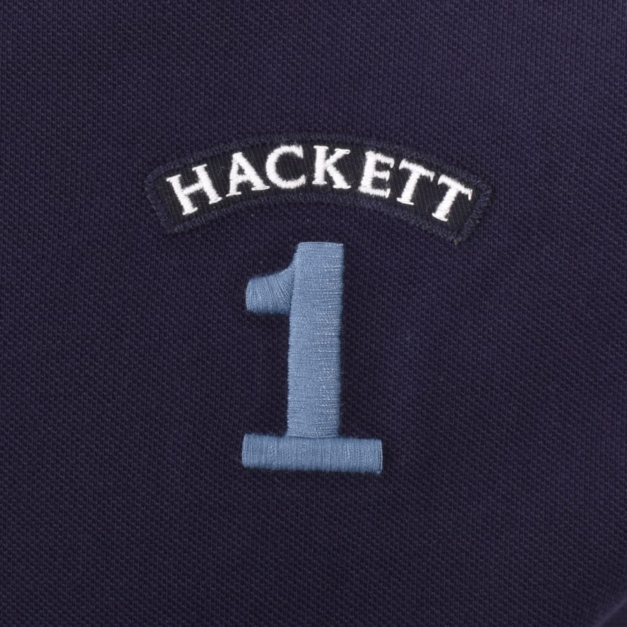 Image number 3 for Hackett Number Polo T Shirt Navy