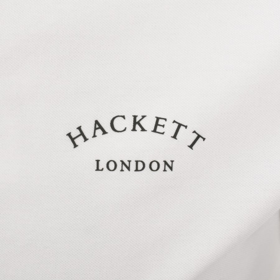 Image number 3 for Hackett Logo Polo T Shirt White