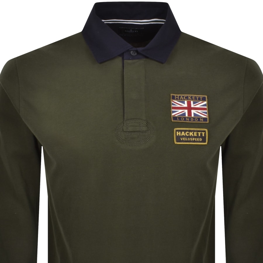 Image number 2 for Hackett Heritage Rally Badges Polo Green