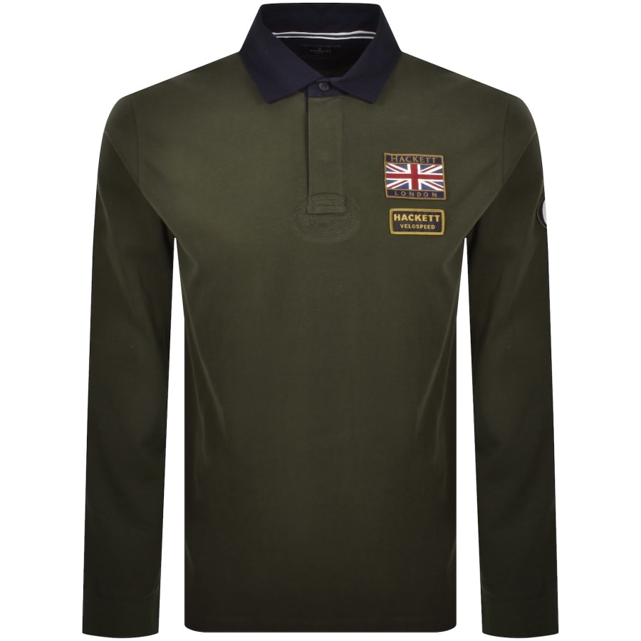 Image number 1 for Hackett Heritage Rally Badges Polo Green