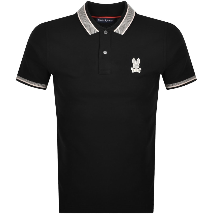 Image number 1 for Psycho Bunny Harlow Pique Polo T Shirt Black