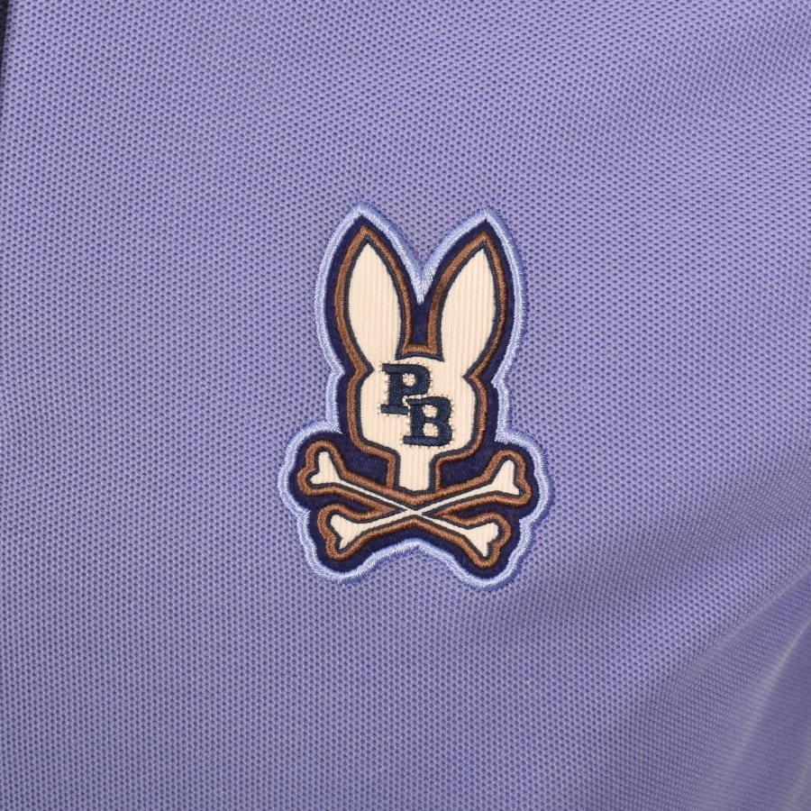 Image number 3 for Psycho Bunny Wade Pique Polo T Shirt Blue