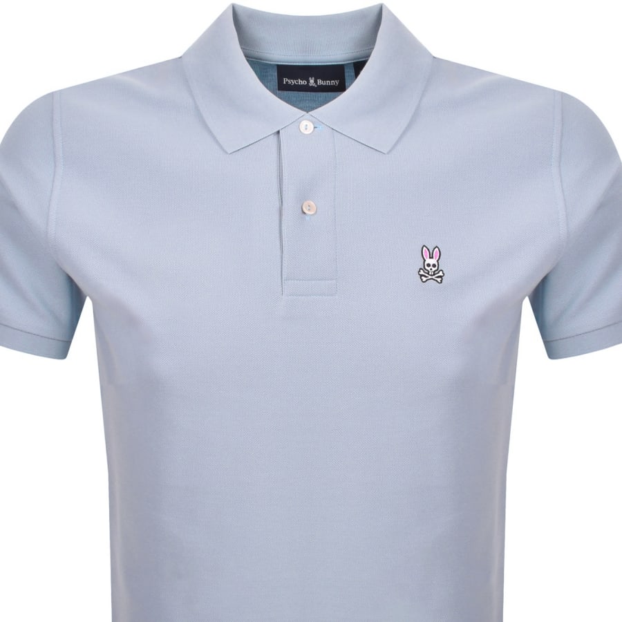 Image number 2 for Psycho Bunny Classic Pique Polo T Shirt Blue