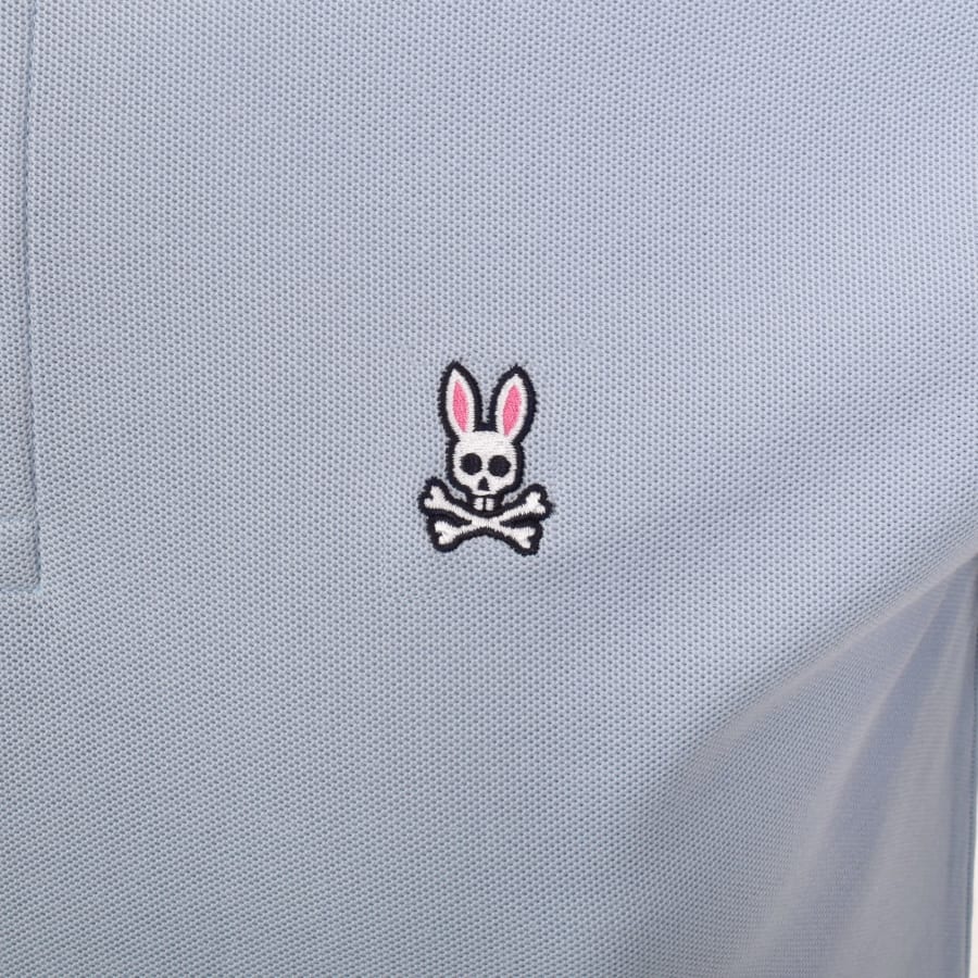 Image number 3 for Psycho Bunny Classic Pique Polo T Shirt Blue