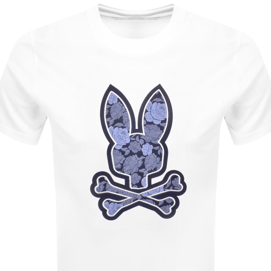 Image number 2 for Psycho Bunny Rowen Graphic T Shirt White