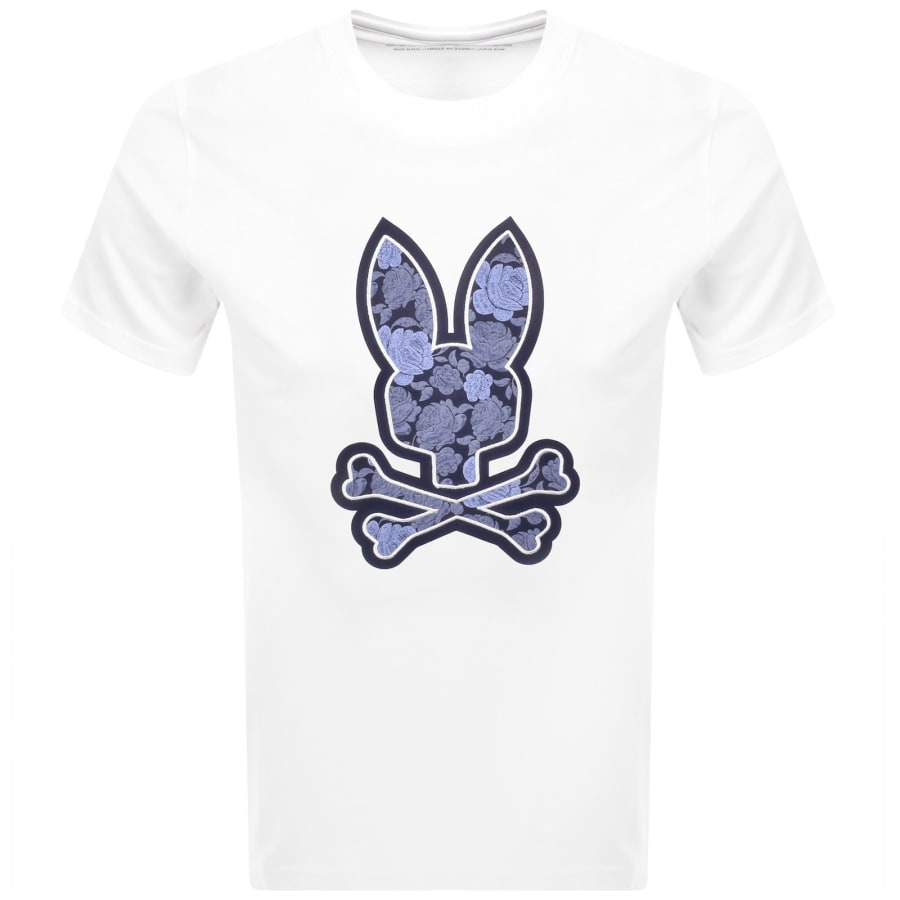 Image number 1 for Psycho Bunny Rowen Graphic T Shirt White