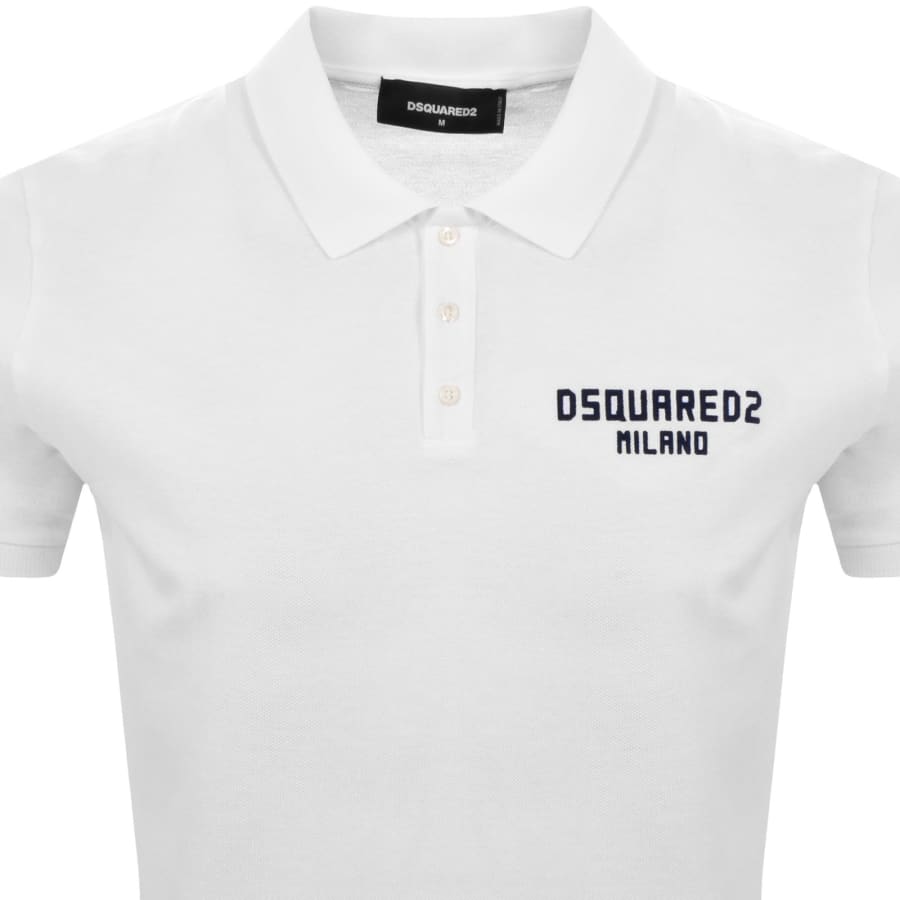 Image number 2 for DSQUARED2 Tennis Fit Polo White