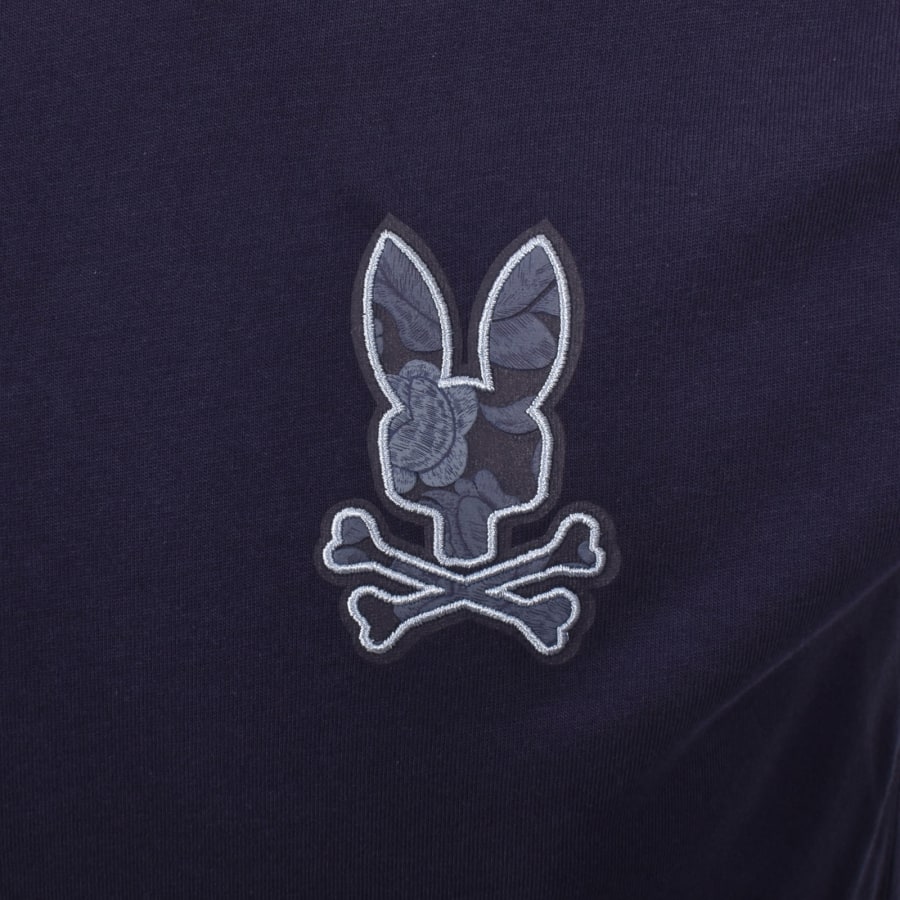 Image number 3 for Psycho Bunny Long Sleeve Rowen T Shirt Navy