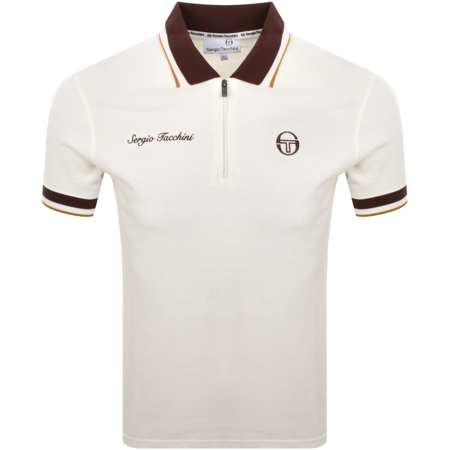 Image number 1 for Sergio Tacchini Nanto QZ Polo Off White