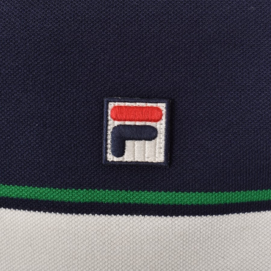 Image number 3 for Fila Vintage Iggy Stripe T Shirt Navy