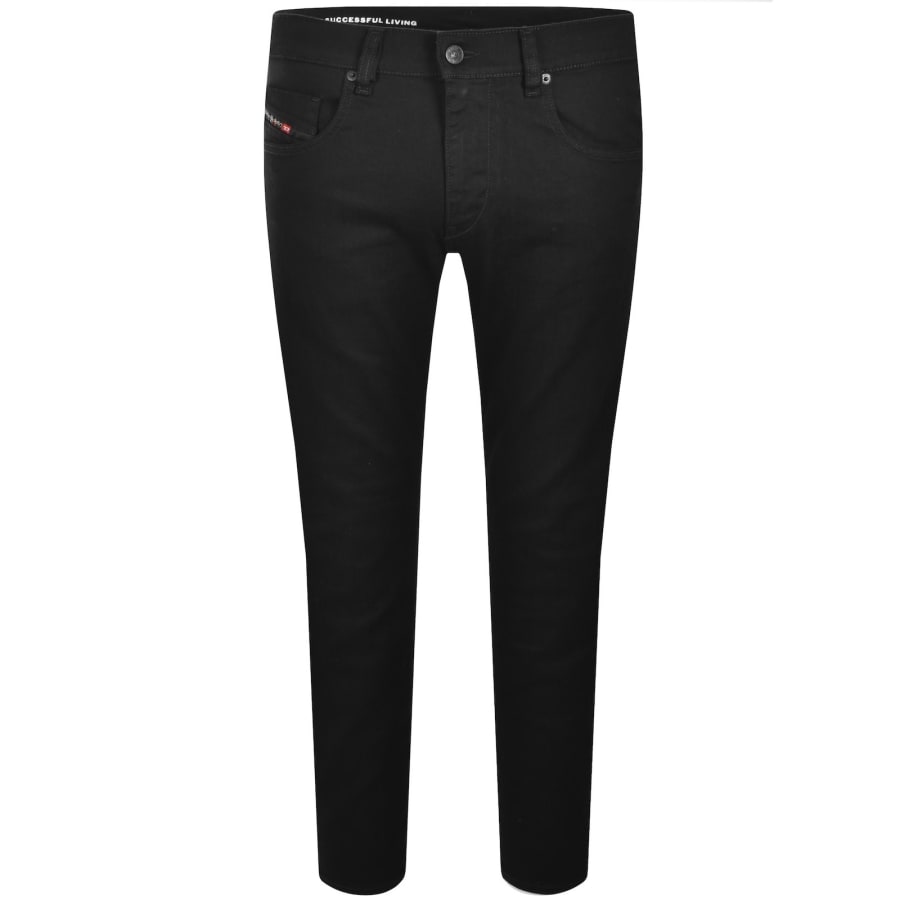 Image number 2 for Diesel D Strukt Slim Fit Jeans Black
