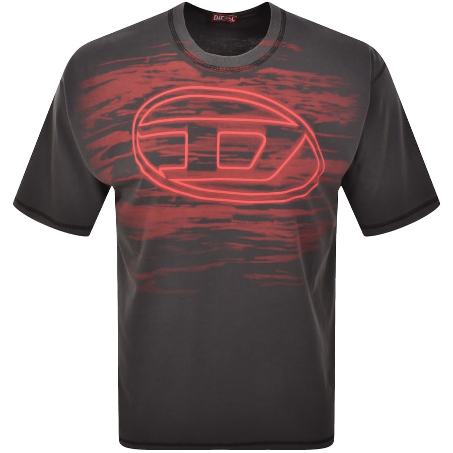Image number 1 for Diesel T Boxt T5 T Shirt Grey