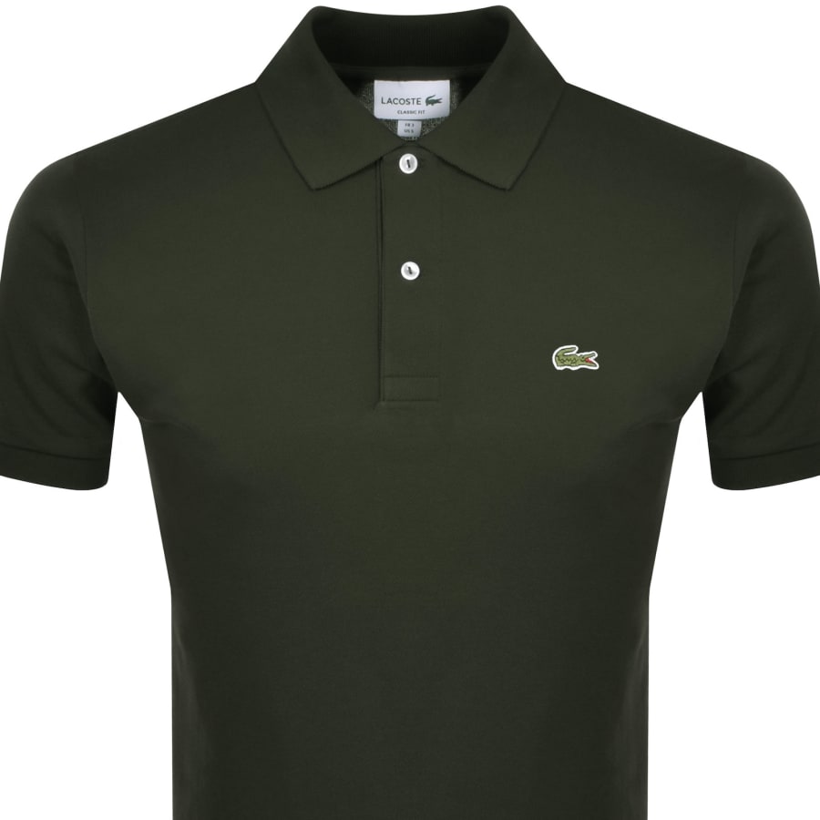 Image number 2 for Lacoste Short Sleeved Polo T Shirt Green