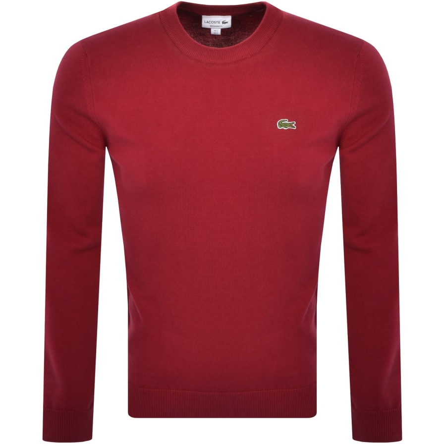 Image number 1 for Lacoste Knit Jumper Red