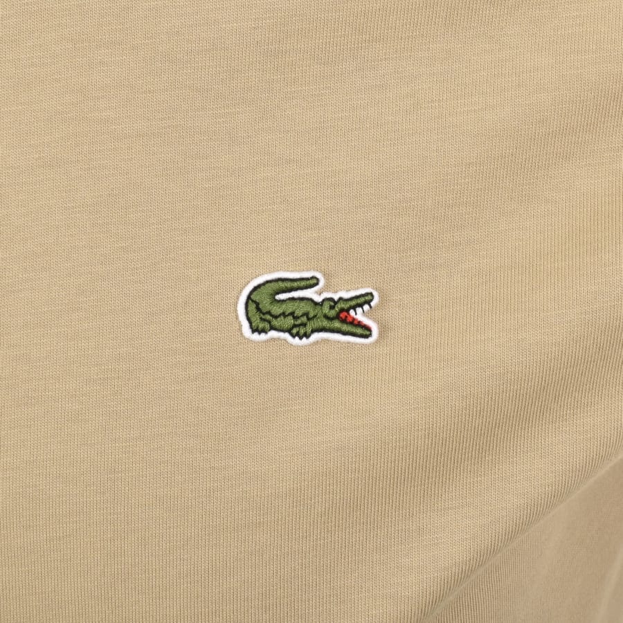 Image number 3 for Lacoste Core Logo T Shirt Khaki