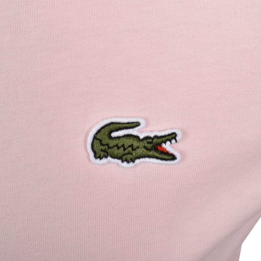 Image number 3 for Lacoste Crew Neck T Shirt Pink