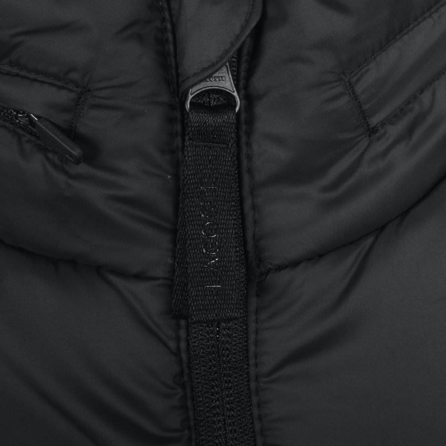 Image number 4 for Lacoste Full Zip Logo Gilet Black