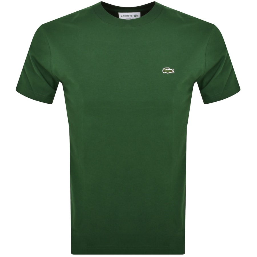 Image number 1 for Lacoste Crew Neck T Shirt Green