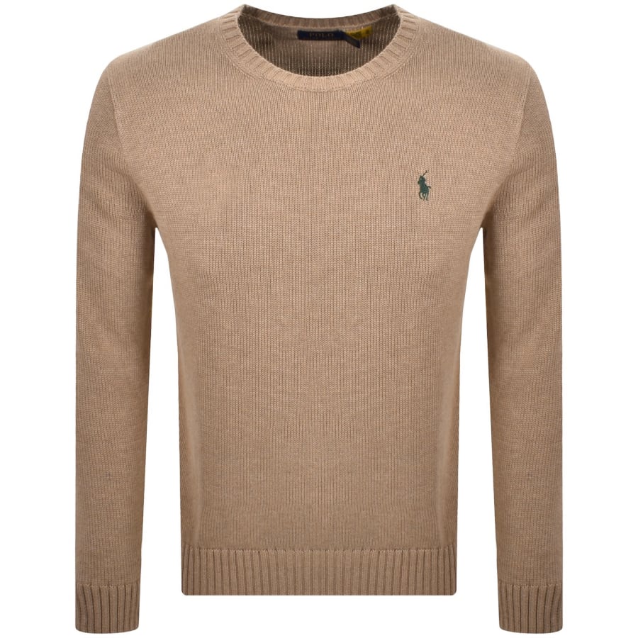Image number 1 for Ralph Lauren Crew Neck Knit Jumper Bronze