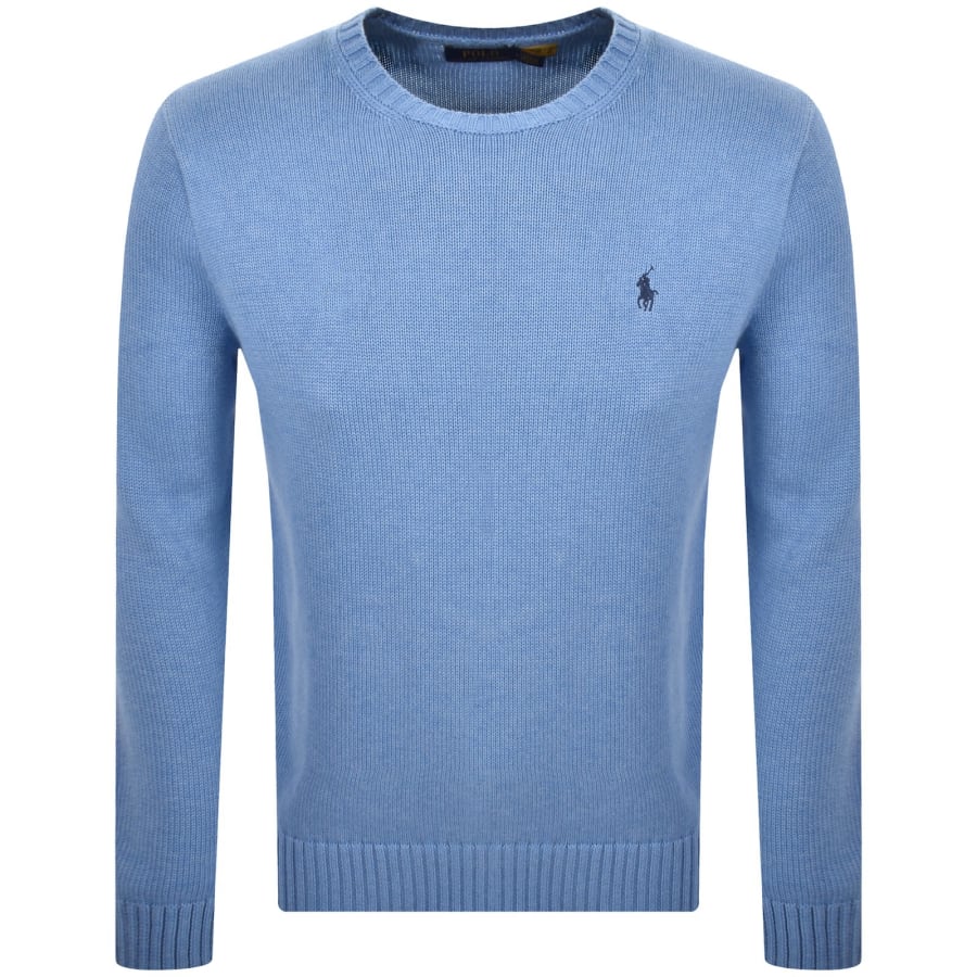 Image number 1 for Ralph Lauren Crew Neck Knit Jumper Blue