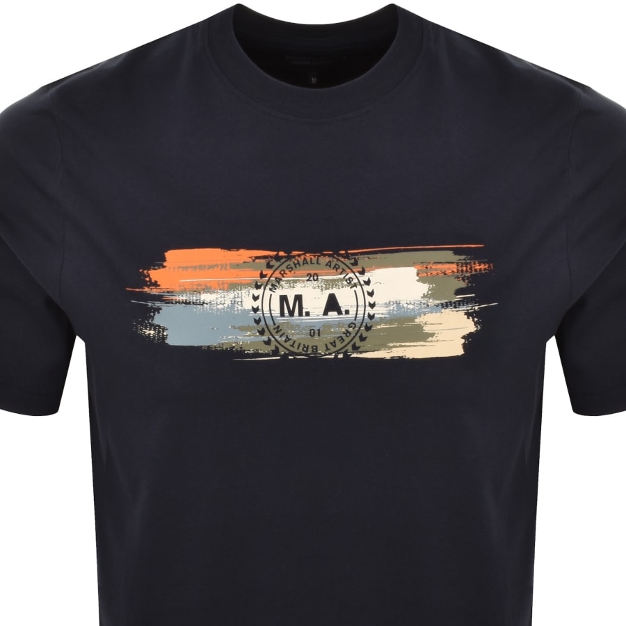 Image number 2 for Marshall Artist Equinox T Shirt Navy