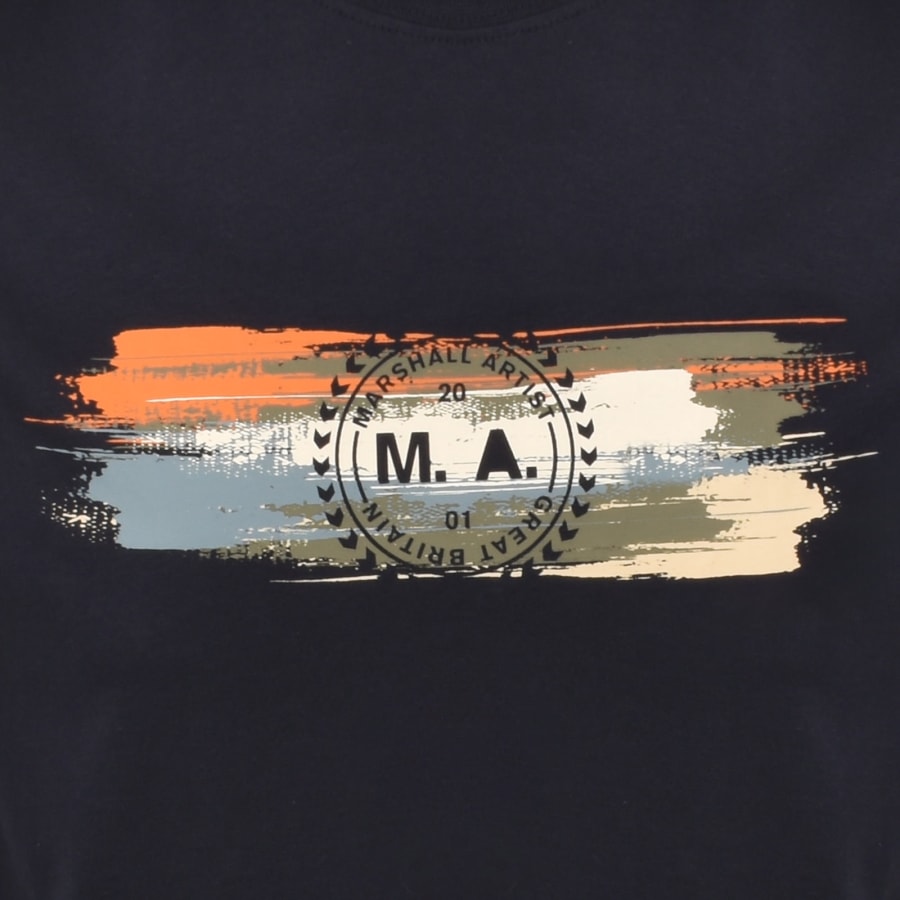 Image number 3 for Marshall Artist Equinox T Shirt Navy
